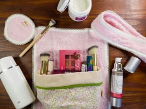 Carry-on travel essentials and toiletry items for a TSA Dopp kit guide